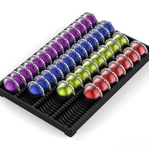 EVERIE Coffee Pod Storage Holder Drawer Insert for Counter Compatible Black, New
